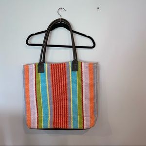 Dash & Albert Rug Company Striped Woven Tote